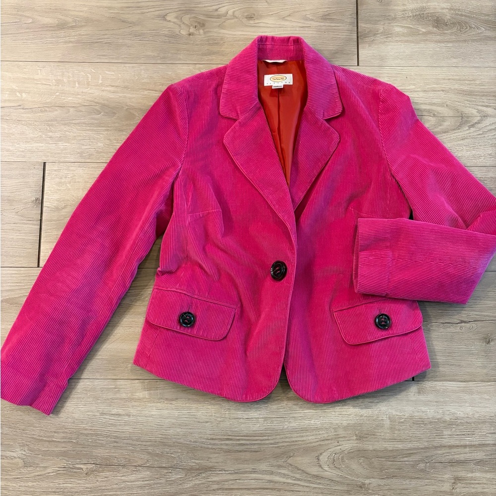 Talbots Fuchsia Corduroy Blazer